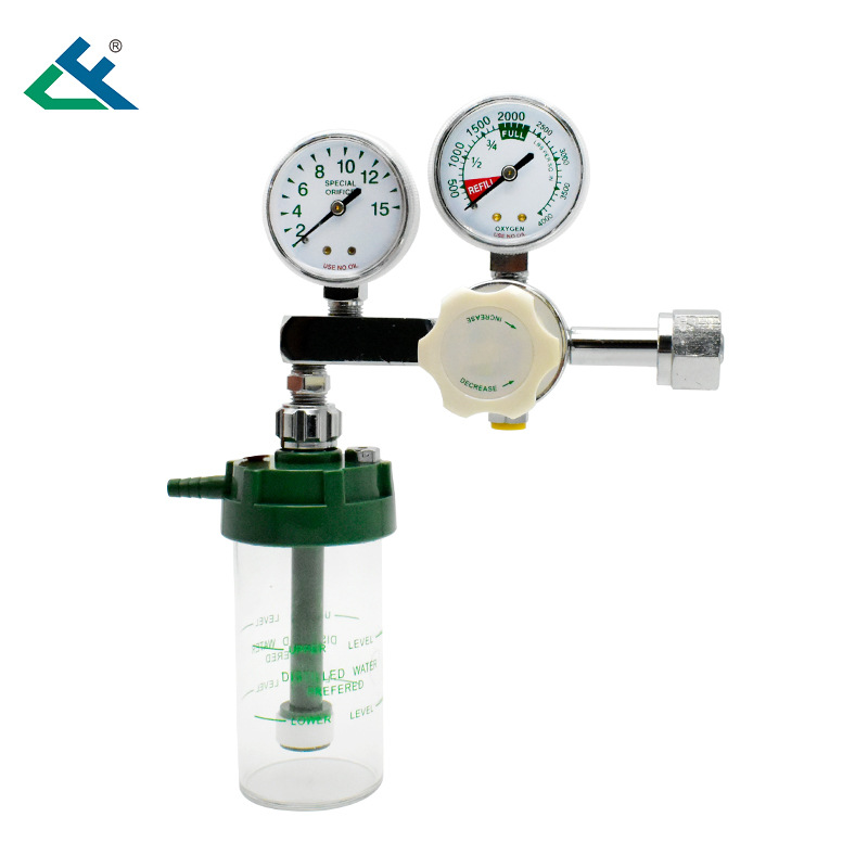 Gas pressure reducer anesthesia machine pressure reducer HE-01 high-pressure oxygen medical model Ningbo pressure reducing valve