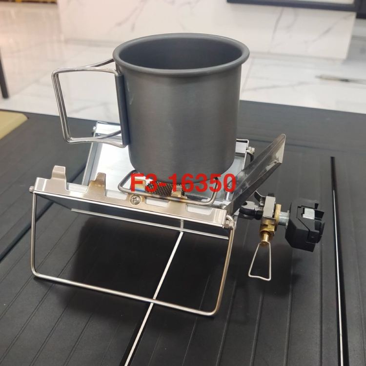 Camping outdoor portable folding card stove, ultra-mini outdoor folding coffee stove source factory. Source factory Application Scenario