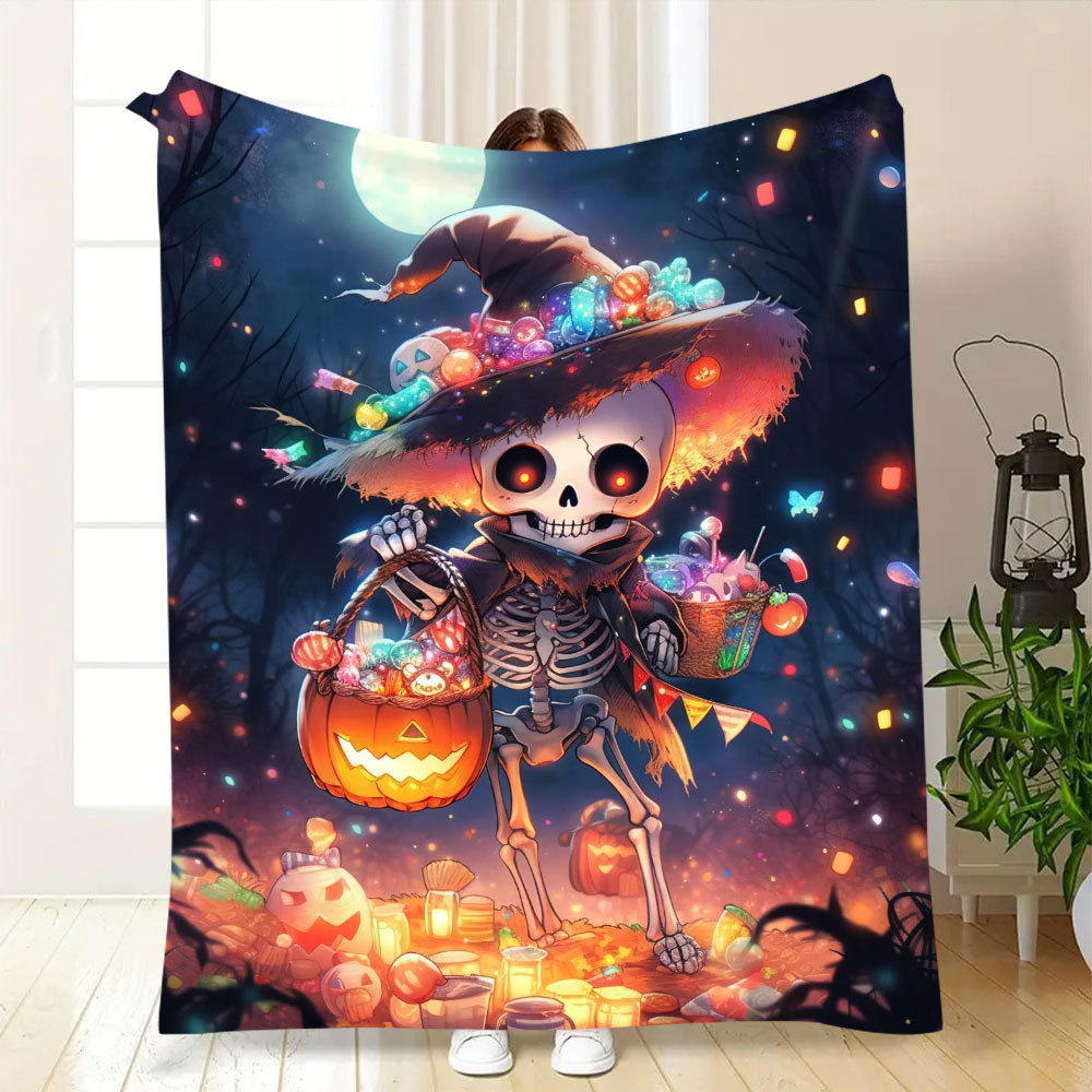 【 Elsie 】 Customized flannel blankets, Halloween blankets, digital printed cover blankets, bed sheets, nap sofa blankets