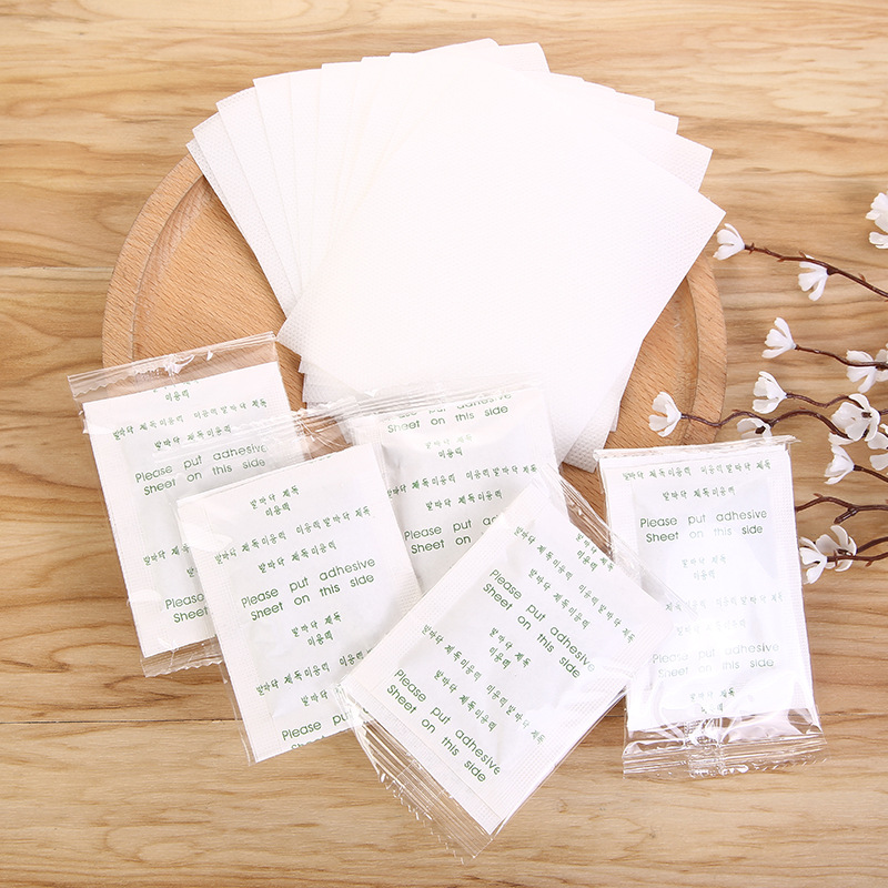 厂家批发金箔足贴泰国足贴艾草竹醋足贴韩文英文金色kinoki足贴