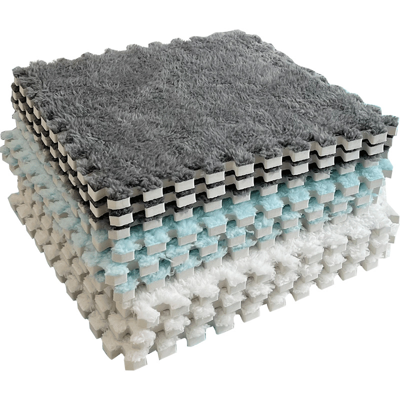 Plush carpet for the bedroom, full bedding, children's crawling, patchwork floor MATS, balcony bay window MATS can be cut Application Scenario