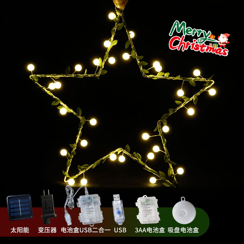 索特/圣诞花环/圣诞/圣诞帽/圣诞花环圈细节图