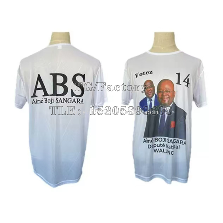 Customized cross-border presidential campaign uniforms, election advertising T-shirts, and T-shirts offer discounts for large quantities. Customized logos are available Item Picture