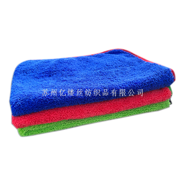Amazon car drying towel, ultra-fine fiber mirror cleaning cloth, thickened high and low wool absorbent car wash cloth Specification image