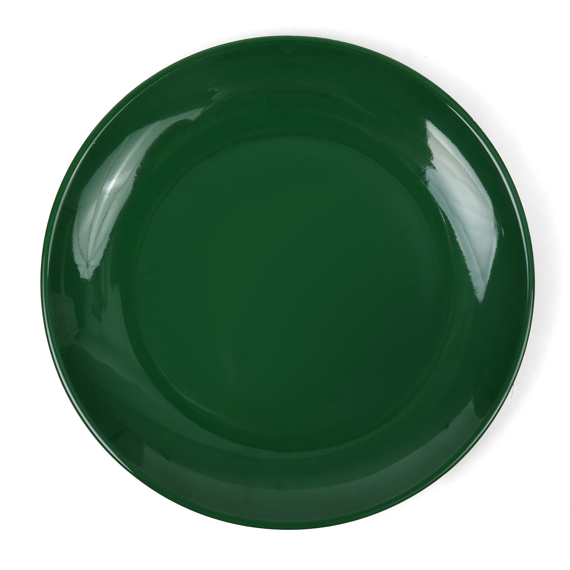 New dark green melamine tableware, round plates, flat plates, plastic plates, vegetable plates, dinner plates, Western plates, commercial plates wholesale full figure