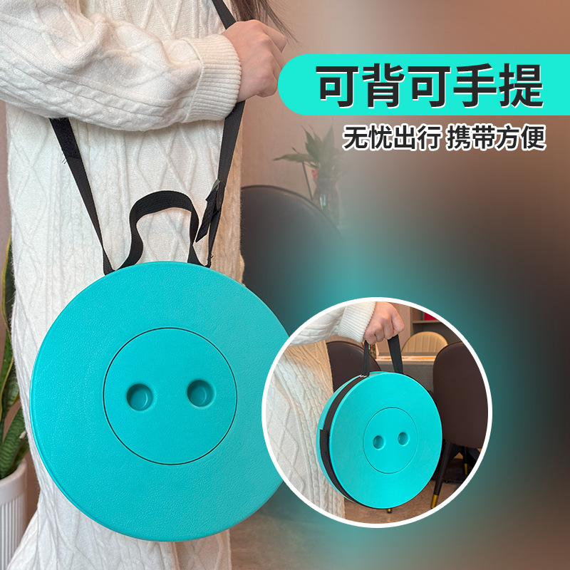 彩虹折叠凳子排队旅游旅行便携椅子马扎便携式户外钓鱼板凳伸缩凳