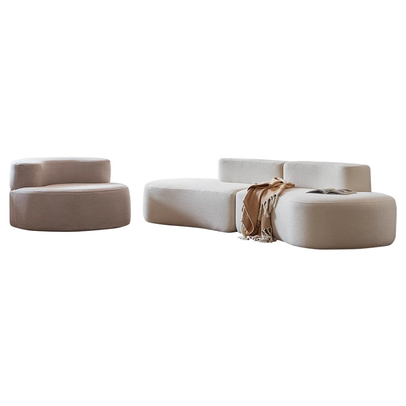 Cross-border compressed vacuum sofa, modern art, Internet celebrity, irregular-shaped creative compressed vacuum living room, bedroom, cream style Application Scenario