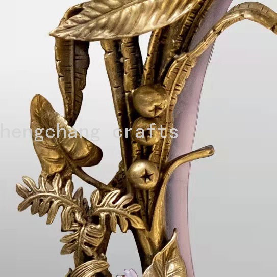 欧洲法式巴洛克风格再现古色古香奢华铜黄铜装饰墙镜产品图