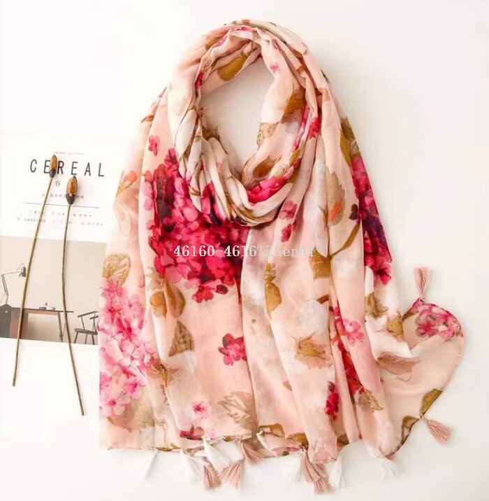 New cross-border export printed long scarf e-commerce live-streaming scarf wholesale supply chain supply Item Picture
