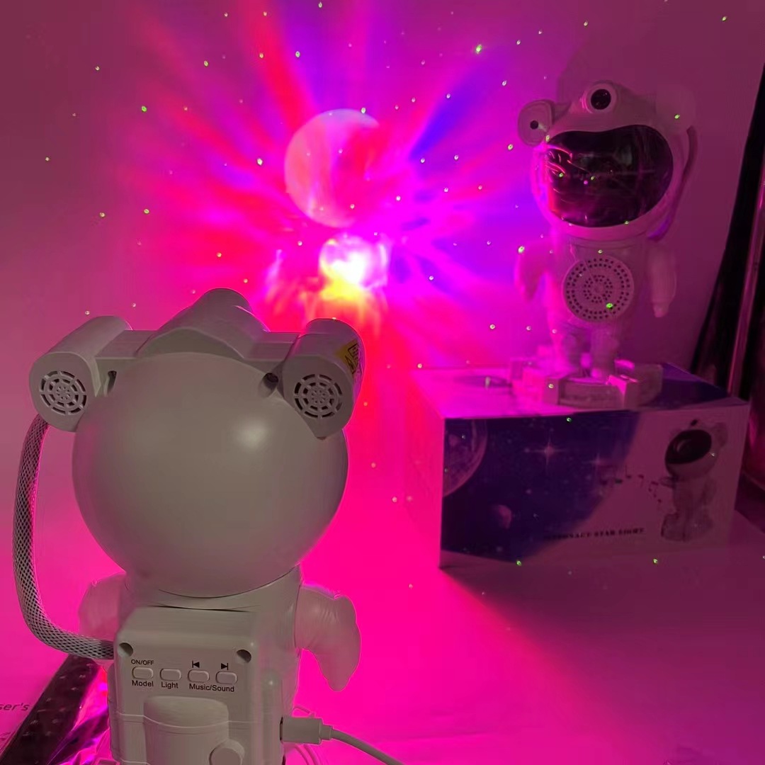 New Bluetooth Astronaut Starry Sky Projection Lamp, Full Sky Star laser projector, Romantic atmosphere Astronaut Night light details Picture