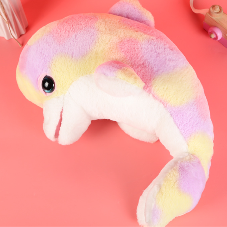 海洋动物海豚毛绒玩具 玩偶公仔 多颜色多尺寸 支持定制 可加LOGO白底实物图