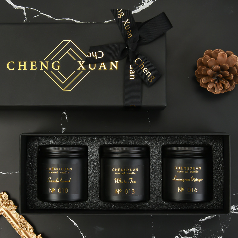 厂家直销现代简约风香薰大豆蜡套装伴手礼无烟环保香味蜡烛香氛