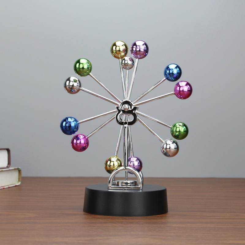 Wholesale of magnetic ornaments for home entrance hall decoration, including color ball Ferris wheel perpetual motion instrument without rocker Item Picture