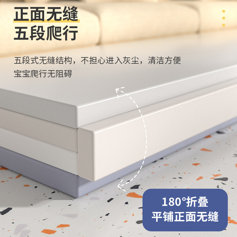 Children's folding crawling mat, five-link game fence mat, baby climbing mat, home baby thickened floor mat, anti-fall, export fence mat, floor mat, climbing mat, sponge mat, children Application Scenario