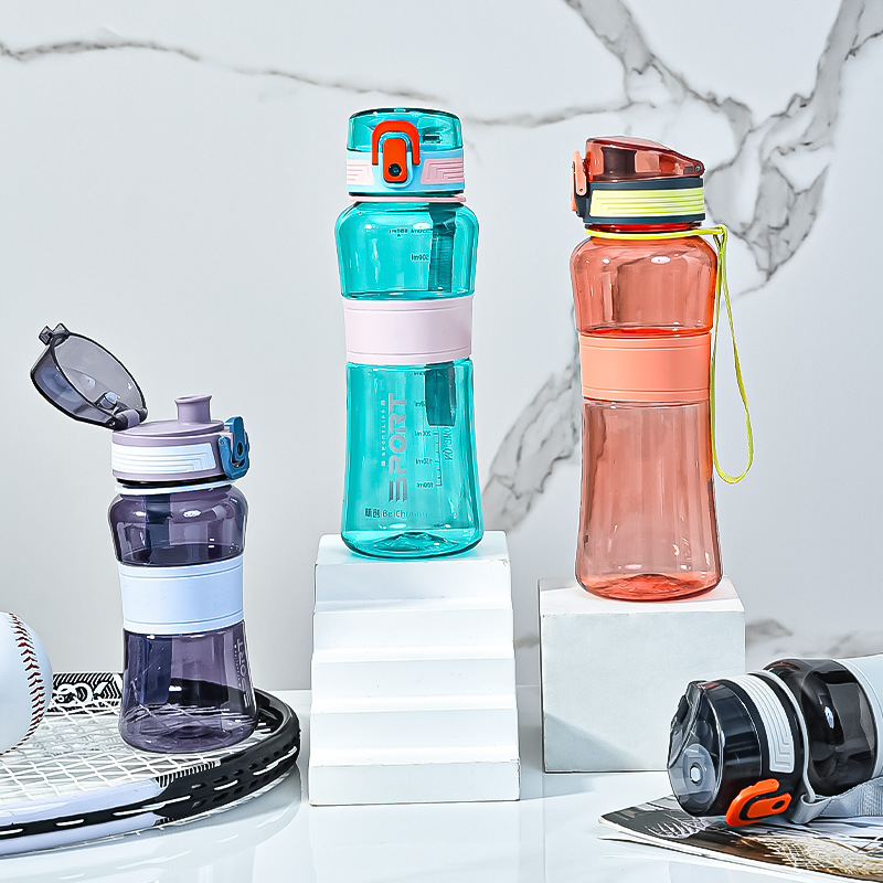 夏天便携女生高颜值喝水杯塑料耐高温水杯学生学校外带太空杯批发产品图