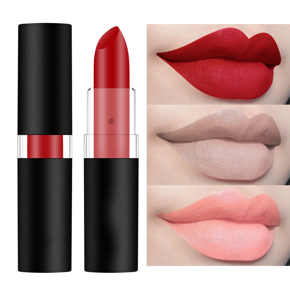 Dark lipstick series: White Nude, Vampire, Olive Green, Purple, Halloween matte Lip gloss, Moisturizing, Vegan Specification image