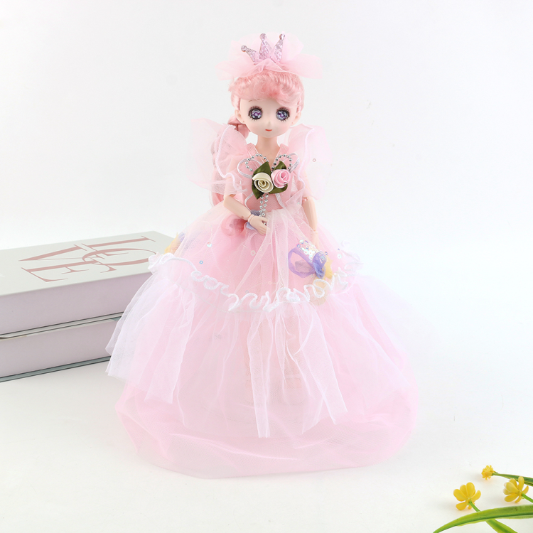 30 cm girl toys, hand bouquets, wedding dresses, princess music, Barbie dolls, girl birthday gifts, children's toys wholesale details Picture