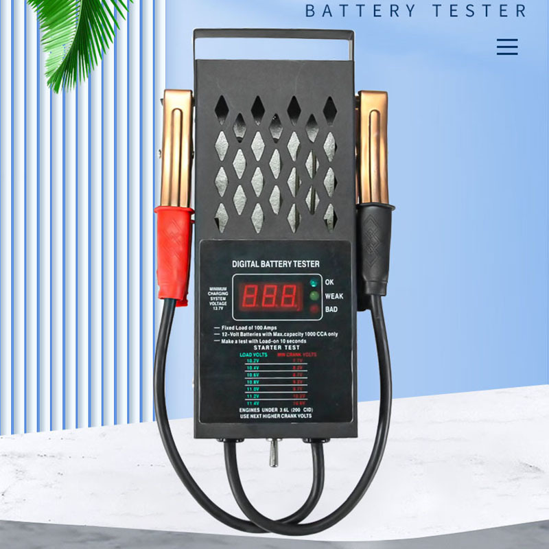 汽车蓄电池测试仪检测电瓶好坏测试蓄电瓶放电叉蓄电瓶测试仪现货