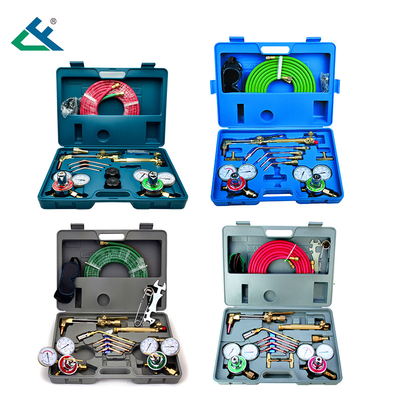 Welding and cutting set, multi-purpose welding oxygen meter, acetylene meter, welding kit, American standard welding tool set for export Application Scenario