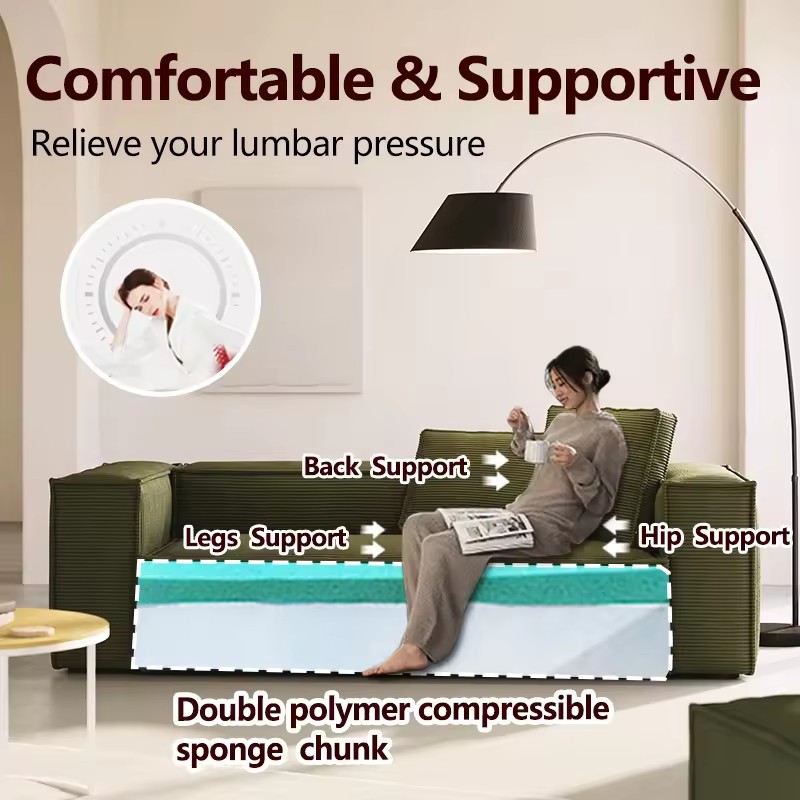 工厂定制压缩沙发方块全海绵无骨架真空卷包客厅小户型直排