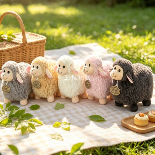 Cross-border Little Sheep, cute plush toy figurines, adorable little sheep throw pillows, children's dolls, birthday gifts, wholesale Application Scenario