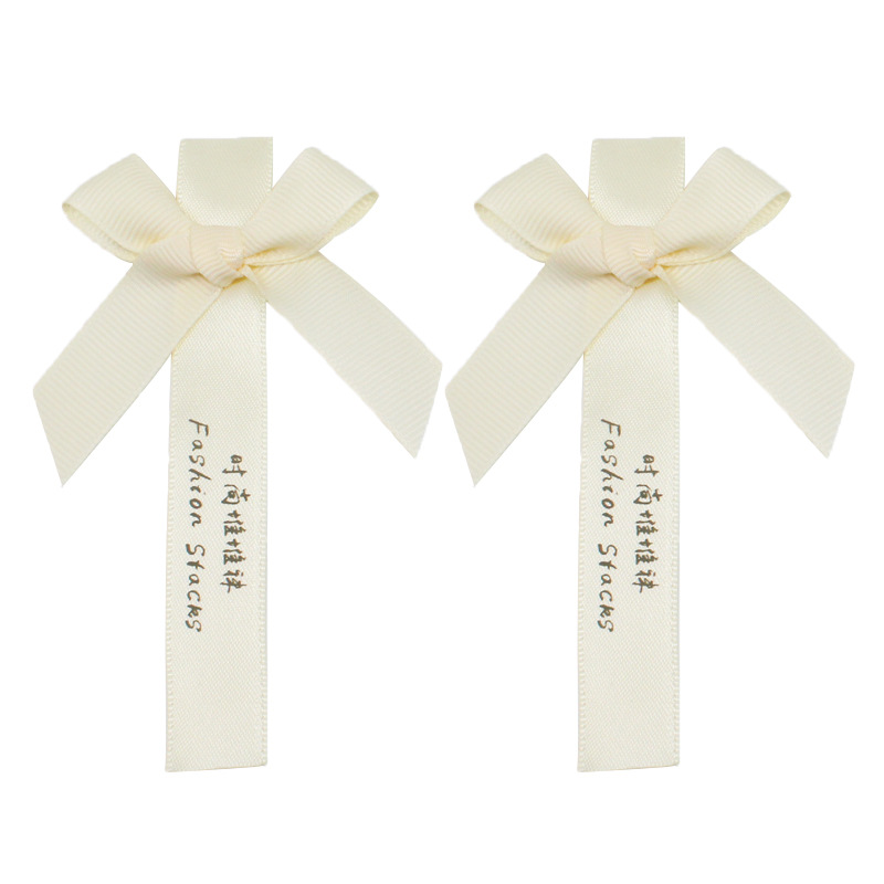 Hanfan 5-point beige ribbed band hand-tied bow fashionable Dui Dui sock gift box packaging decoration factory direct sales Application Scenario