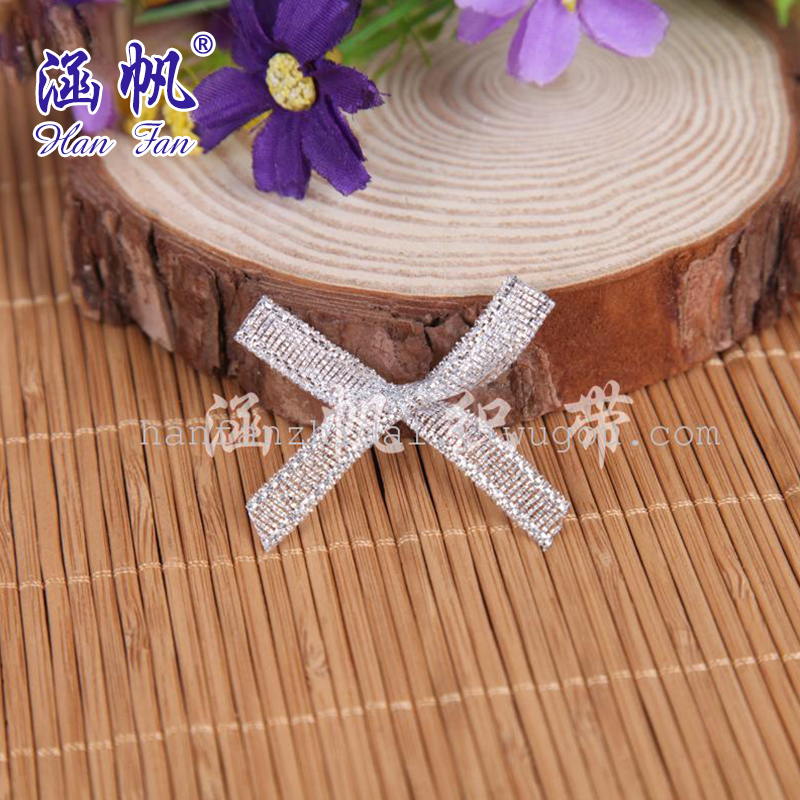 金银葱带手打结 现货蝴蝶结批发饰品配件