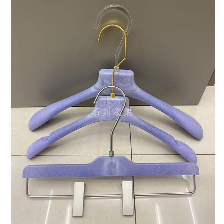 高档时尚服装店树脂裤架酒店潮牌品牌男女防滑无痕裤夹裙夹细节图