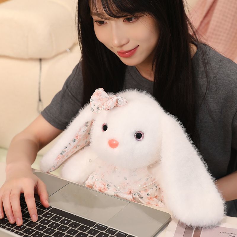 Rabbit dolls, plush toys, girls' dolls, little free dolls, sleeping and holding children, girls' big dolls, cute Specification image