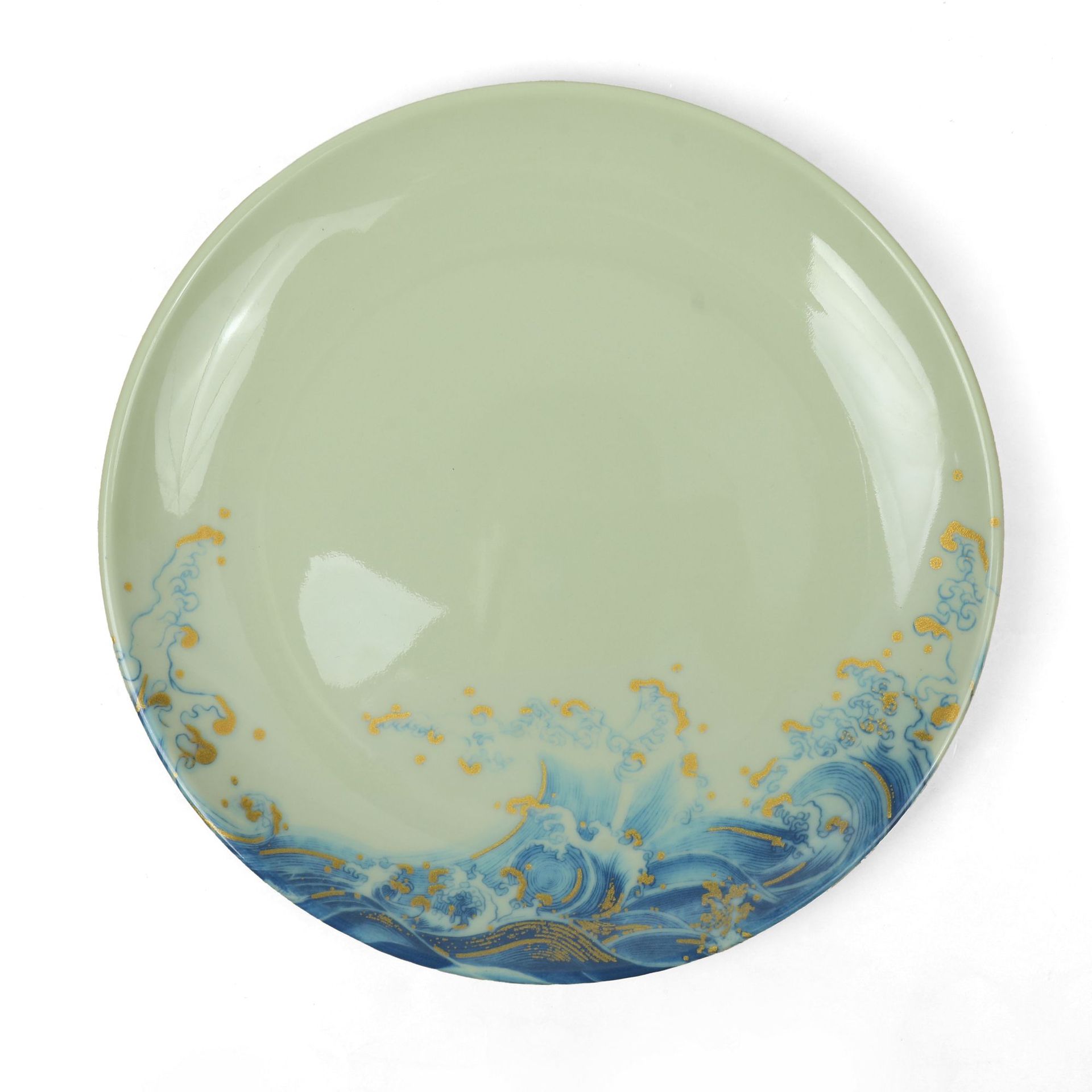 New melamine plates, commercial hotel catering Western steak plates, home dining plates, high-end round plates, flat plates full figure