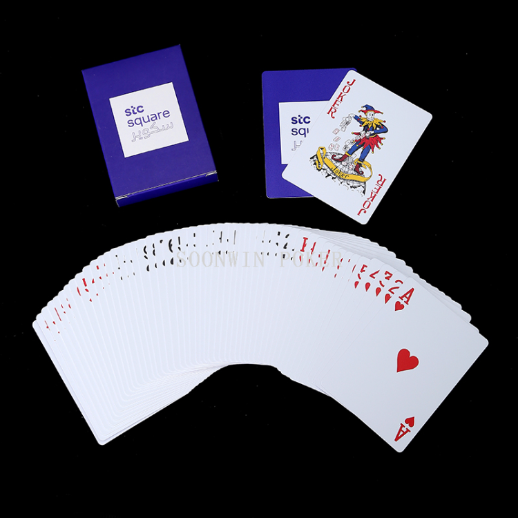 塑料扑克定制订做外贸中东新材料撕不破不掉色客户logo订制细节图