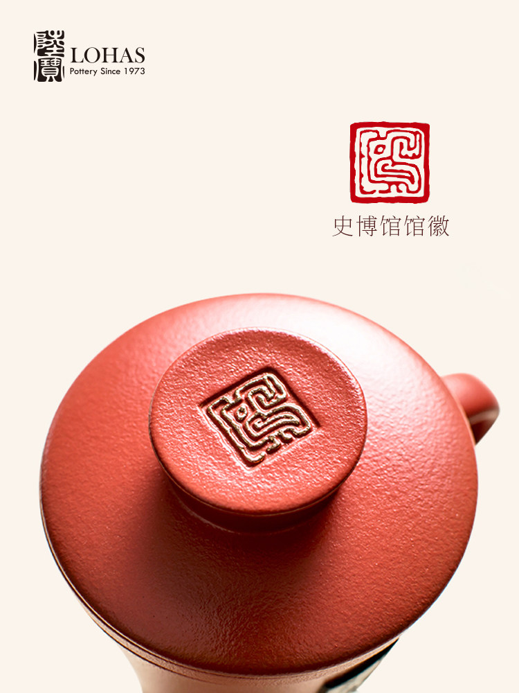 Lubao Ceramic mugs, tea-water separation cups, office tea brewing cups, Historical Museum co-branded Changyugai cups, water cups details Picture