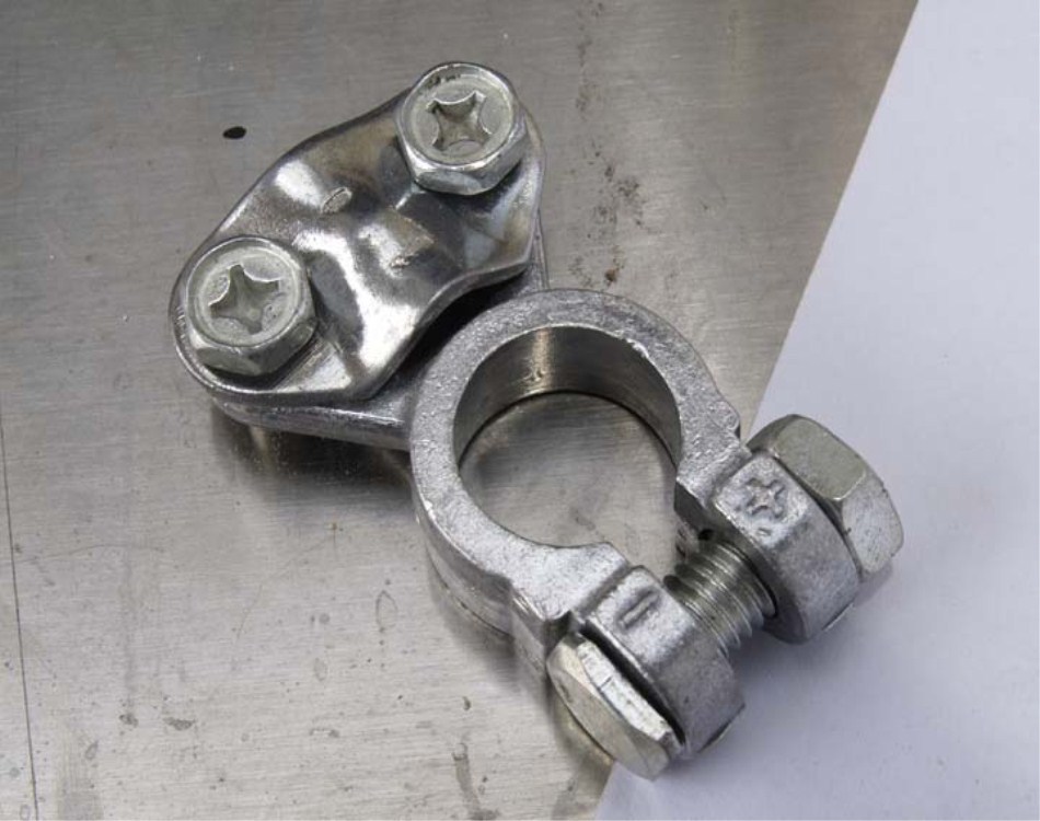 Car battery, battery clamp, battery clip, battery clip head Specification image