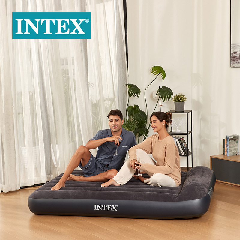 INTEX ultra-light inflatable camping mat, outdoor inflatable bed, sofa chair mattress, 1.5cm thickened details Picture