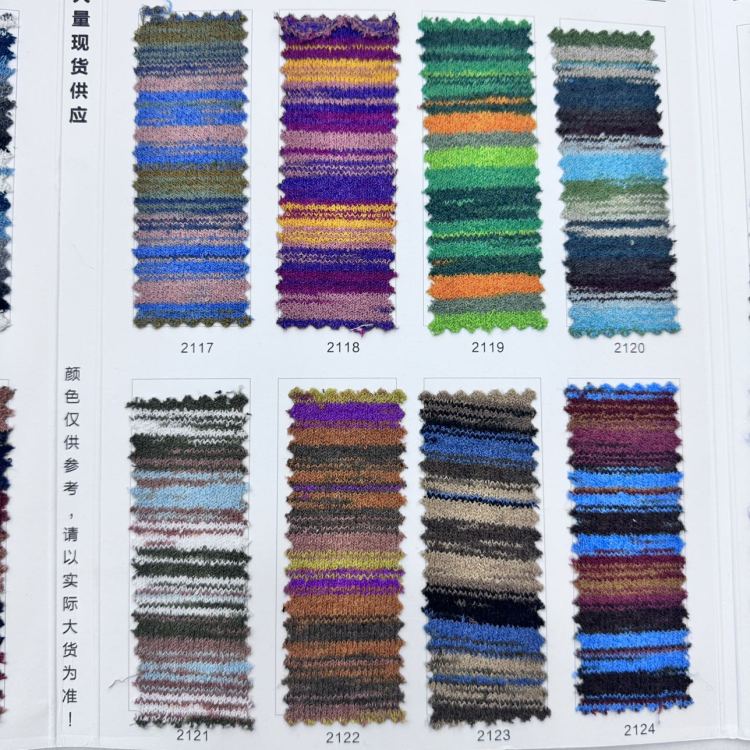 Specialized yarn for gloves, hats and scarves, yarn, wool, knitted yarn, 1/21NM iridesy wave pattern yarn details Picture