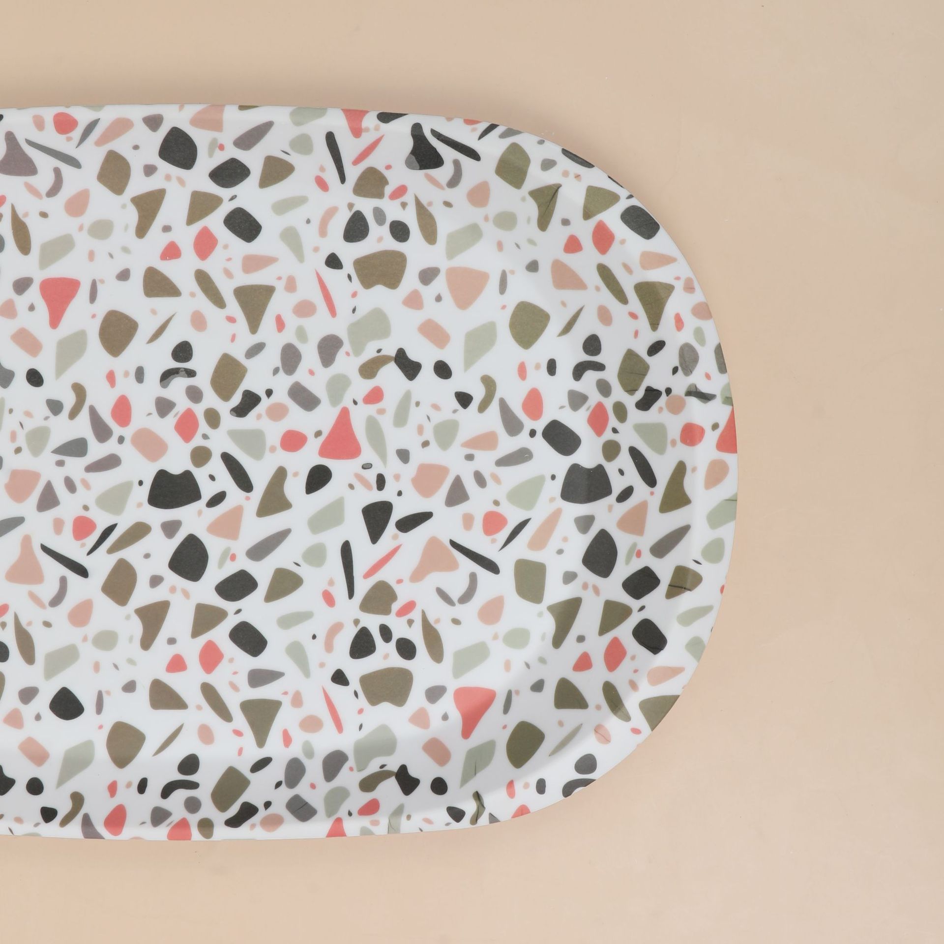 Melamine tableware trays, commercial hotel hot pot restaurant special plates, imitation porcelain plastic dinner plates, bread plates factory wholesale full figure