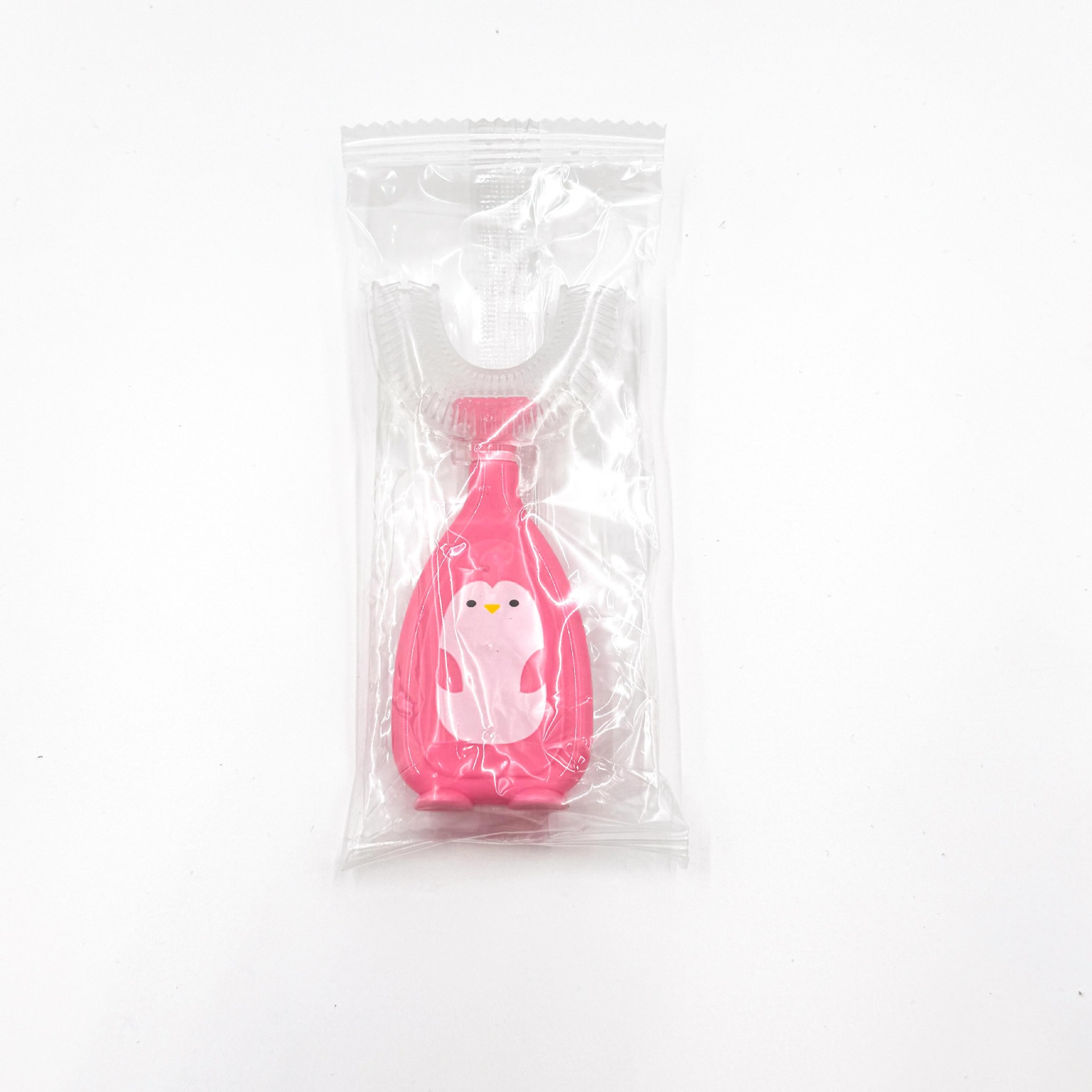New children's U-shaped toothbrush, silicone soft bristle toothbrush, baby oral cleaning wonder, mouthpiece toothbrush wholesale Item Picture