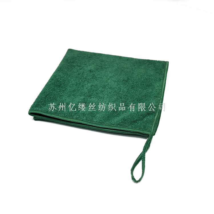 工厂批发纤维40*40cm挂钩小方巾家政保洁专用擦桌子家务清洁抹布库存现货白底实物图