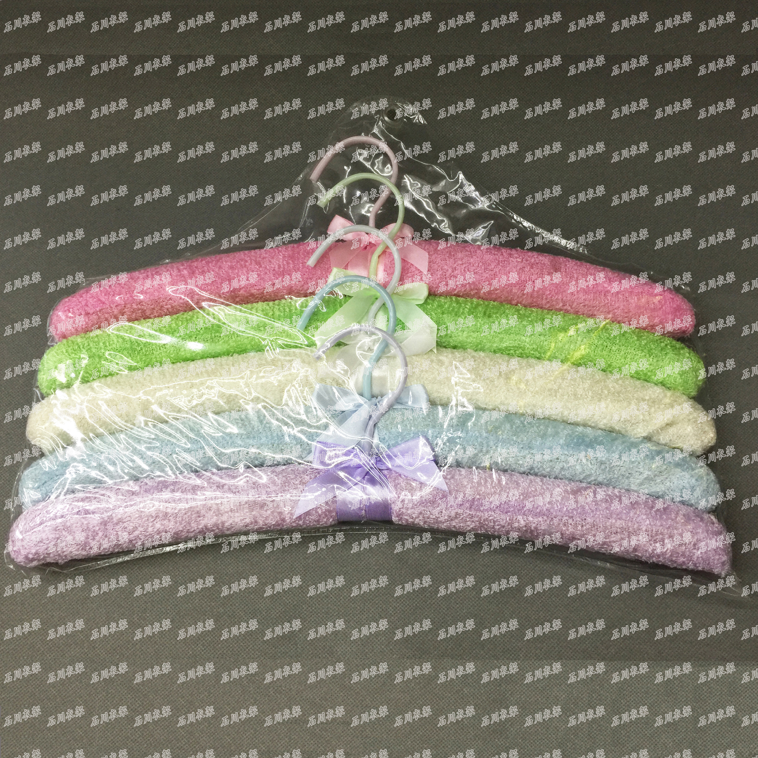 海绵绒布衣架毛绒衣架布艺包布衣架衣撑衣橱挂衣架礼品衣架批发