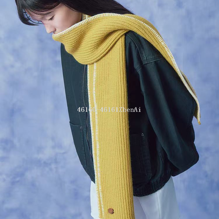 A two-piece set of Korean-style knitted scarves and gloves for cross-border export e-commerce live-streaming supply chain details Picture