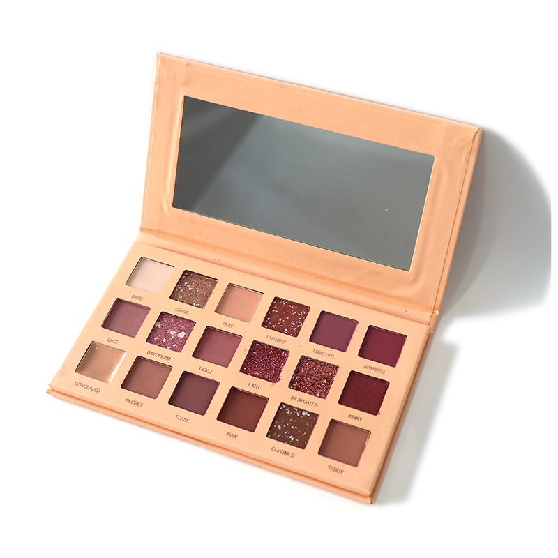 High-quality wholesale OEM/ODM customizable high-color eyeshadow palettes, no clumps, smooth application, anti-wrinkle, long-lasting and wear-resistant Specification image