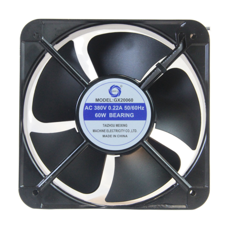 ويجهز المصنع المروحة المبرد 220 220 220 380V المزودة بمحور GXX20060 عيار 200×200×60 ملم details Picture