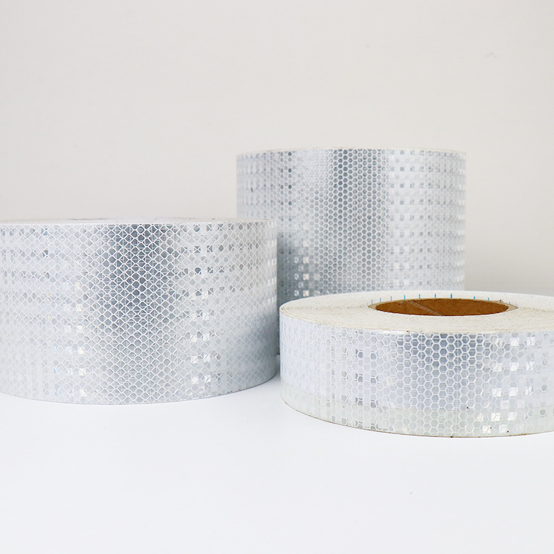 晶彩格反光膜PVC反光胶带 警示广告货车年检PVC晶格反光贴反光胶