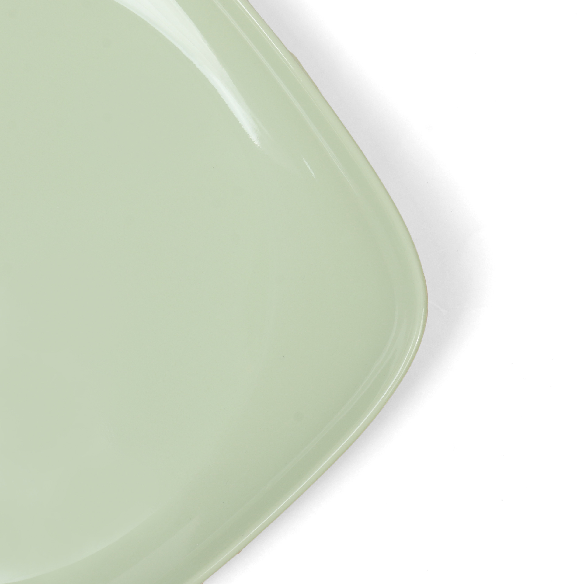 Foreign trade export 9, 10, 11inche lace deep plate clay yellow material imitation ceramic melamine tableware foreign trade export to Africa Specification image