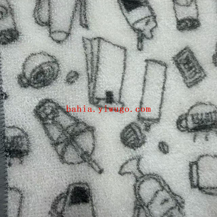 Disposable kitchen cleaning cloth with loofah printed pattern for lazy people Item Picture