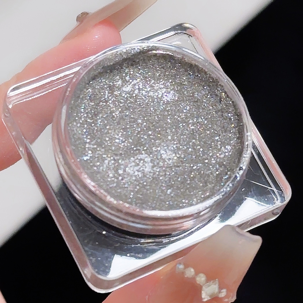 Long-lasting mineral metallic luster vegan waterproof high-gloss powder puff, custom-made high-gloss powder puff for facial makeup Specification image