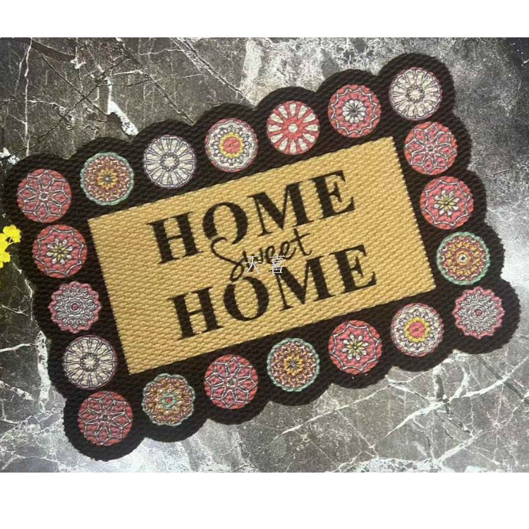 Pineapple patterned floor mat, anti-slip carpet for the entrance to the outside Application Scenario