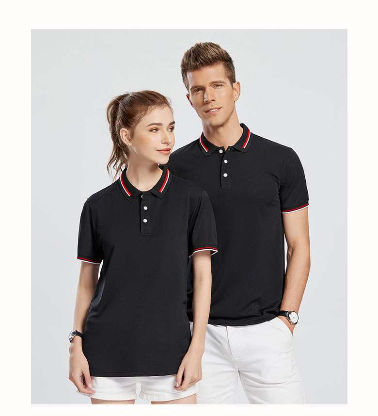 工作服定制diy工作服短袖翻领工作服刺绣印logo定做广告文化服详情1