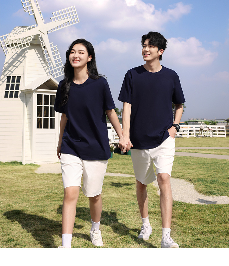 凉感抗皱索罗娜圆领工作服广告团队文化衫短袖t恤定制logo详情22