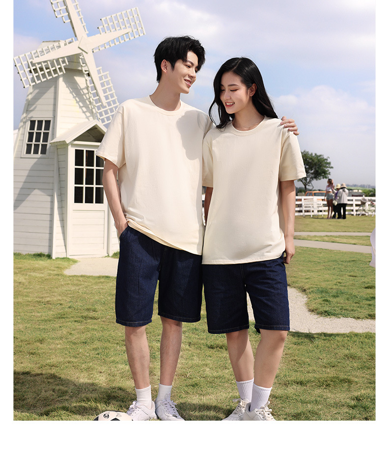 凉感抗皱索罗娜圆领工作服广告团队文化衫短袖t恤定制logo详情21